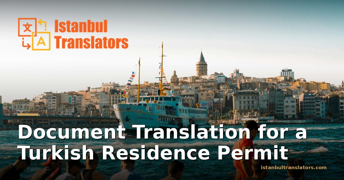 Document Translation for a Turkish Residence Permit