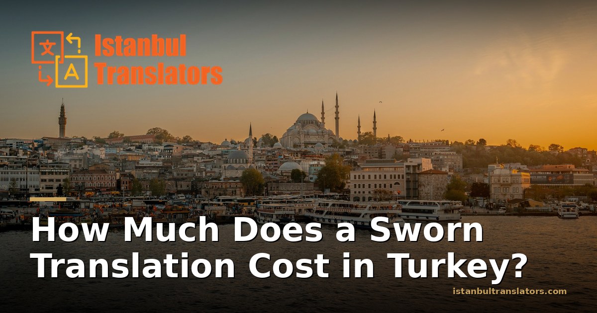 How Much Does a Sworn Translation Cost in Turkey?