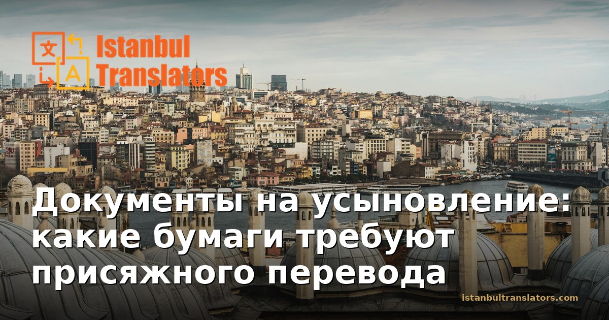 Присяжный перевод документов на усыновление: что ожидают турецкие органы